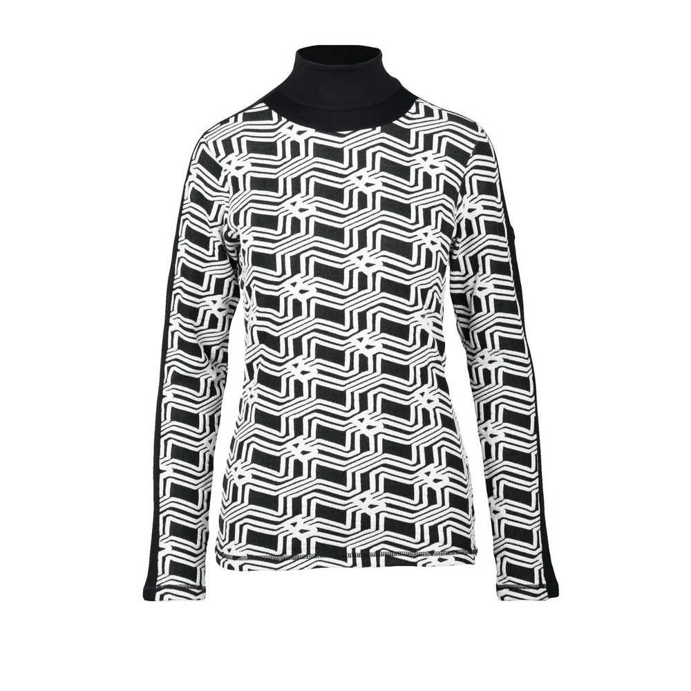 BOGNER Fitted Turtleneck - Black/White